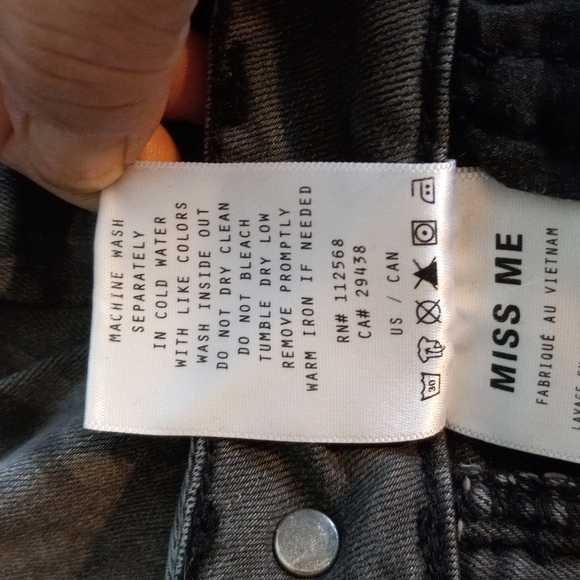 Miss Me Grey Leopard Print Mid Rise Skinny Jeans *Size 29* - Picture 11 of 11